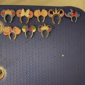 Eight (8) Disney ears pins - please read description
